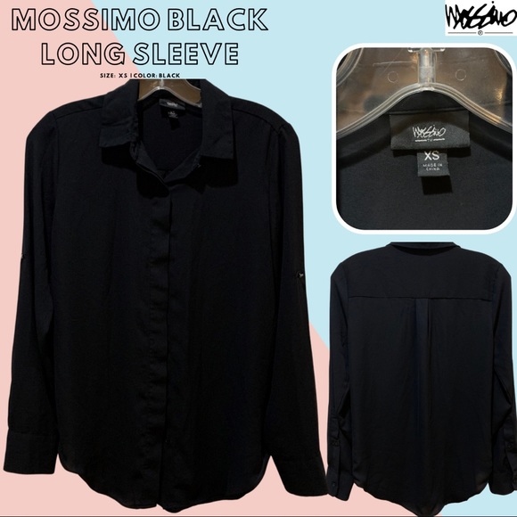 MOSSIMO BLACK LONG SLEEVE - Picture 1 of 3